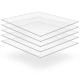 vidaXL Láminas de vidrio acrílico 5 unidades 40x60 cm 6 mm
