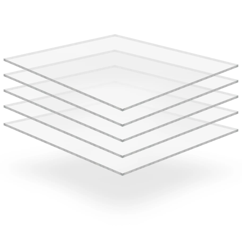 vidaXL Acrylplaten 400x600x10 mm transparant 5 st vidaXL Acrylplaten 400x600x10 mm transparant 5 st