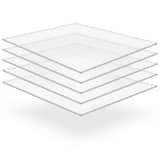 vidaXL Clear Acrylic Glass Sheets 5 pcs 40x60 cm 10 mm