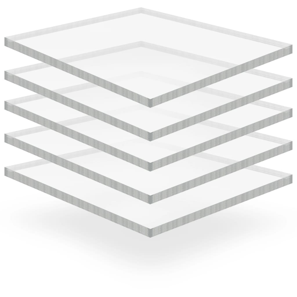 vidaXL Acrylplaten 400x600x15 mm transparant 5 st vidaXL Acrylplaten 400x600x15 mm transparant 5 st