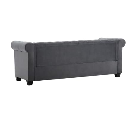 vidaXL Chesterfield Sofa 3-Sitzer Samt Polstersofa Loungesofa mehrere Auswahl