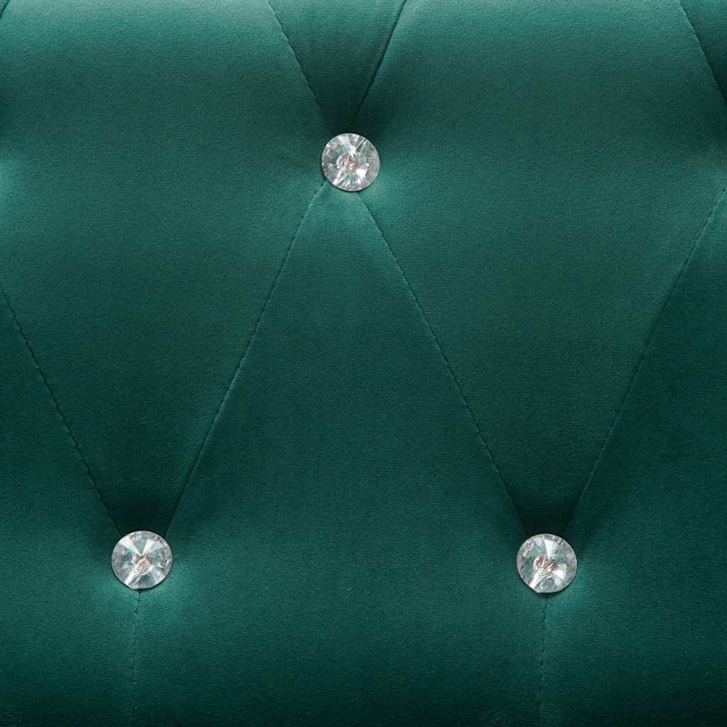 Divano Chesterfield A 2 Posti In Velluto 146x75x72 Cm Verde VidaXL 18 width=274