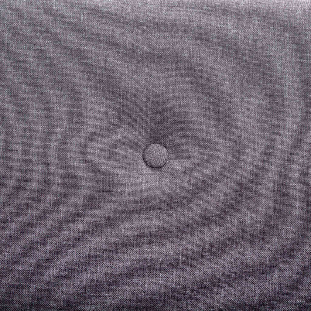 Canapé 3 Places Design Moderne - Tissu Effet Lin, Rembourrage épais, Pieds Coniques - Gris Foncé - Pour Salon, Bureau, Appartement - Supporte Jusqu'à 350 Kg