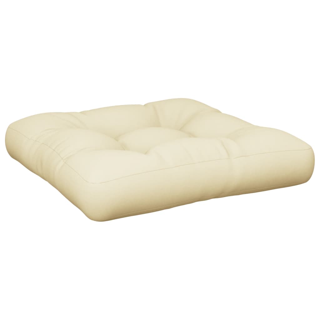 Image of vidaXL Pallet Cushion Sand 58x58x10 cm Fabric