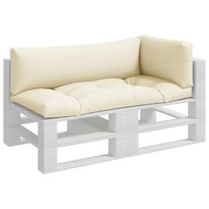 vidaXL パレットクッション 3点 サンド ファブリック