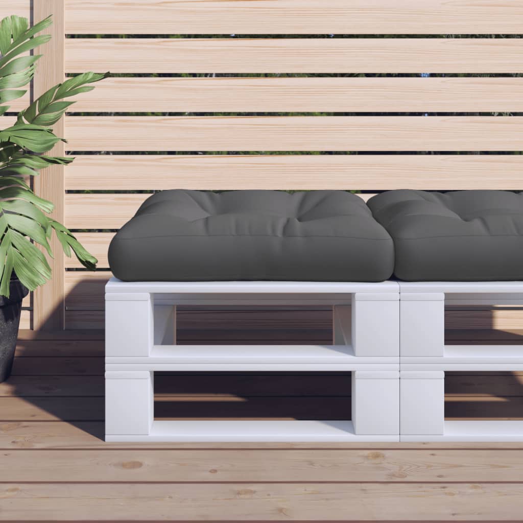 

vidaXL Pallet Cushion Gray 22.8"x22.8"x3.9" Polyester