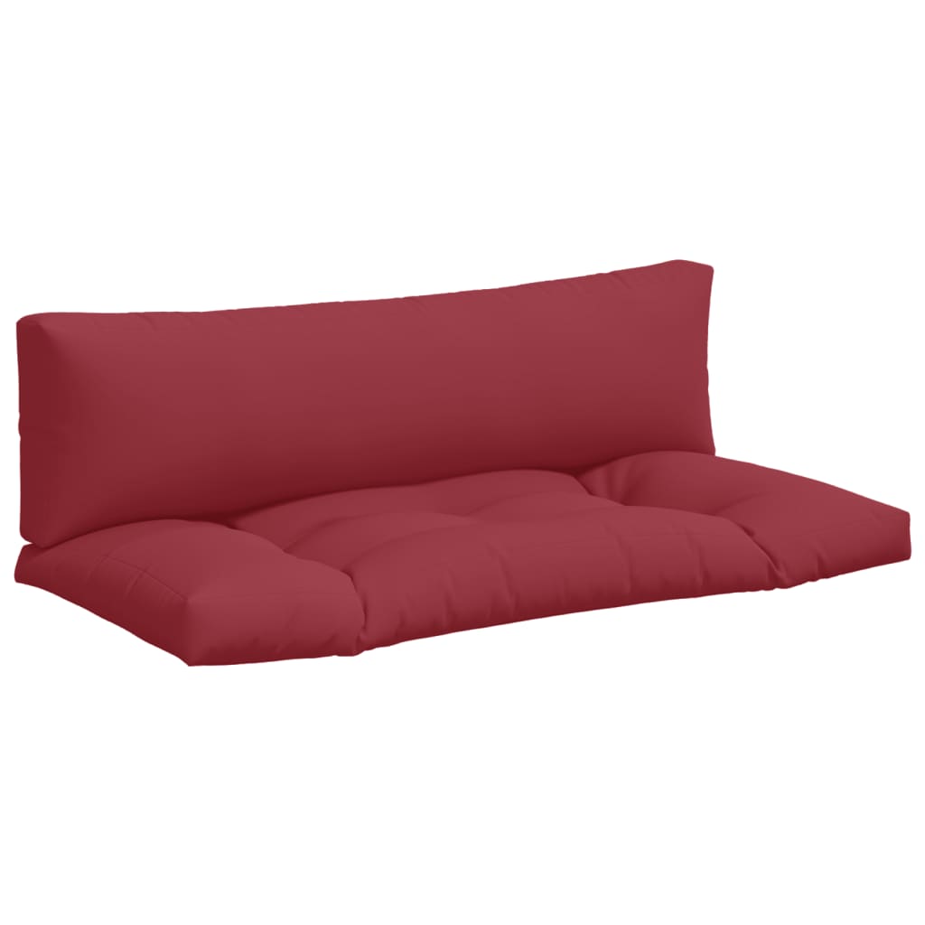 

vidaXL Pallet Cushions 2 pcs Red Polyester