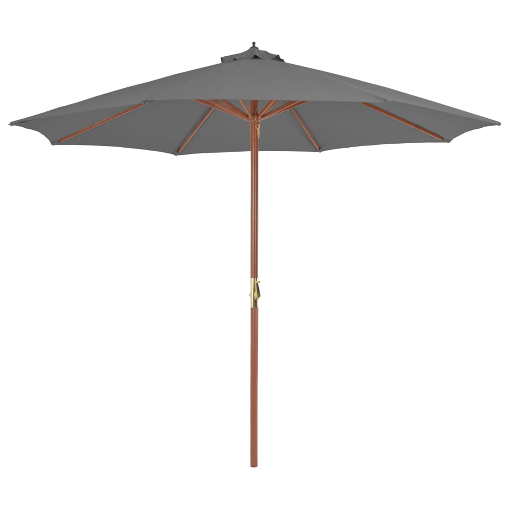 Sonnenschirm mit Holz-Mast 300 cm Anthrazit kaufen
