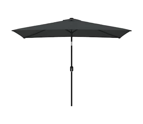 vidaXL Parasol ogrodowy na metalowym słupku, 300 x 200 cm, antracytowy-picture