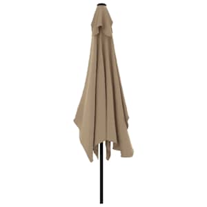 Zahradní slunečník s kovovou tyčí 300 x 200 cm taupe - obrázek 4