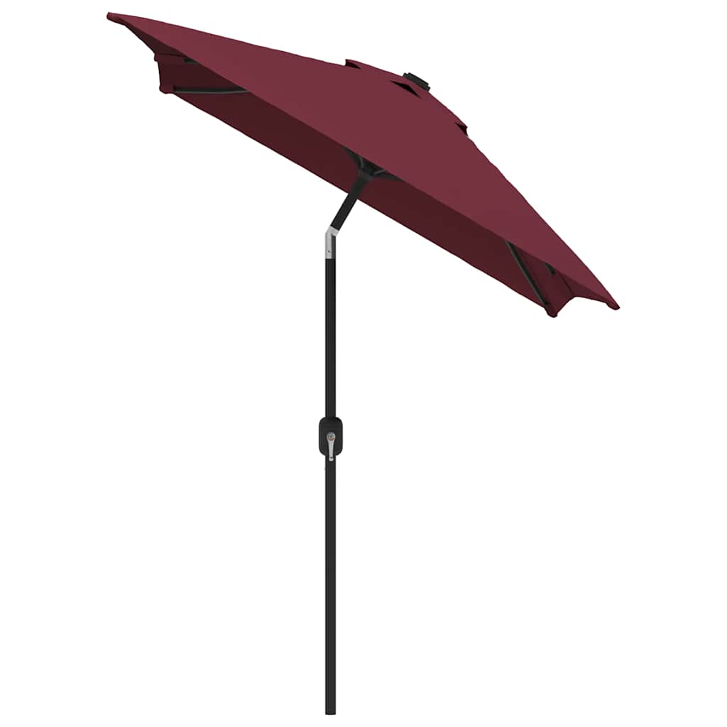 vidaXL Parasol met metalen paal 300x200 cm bordeauxrood afbeelding