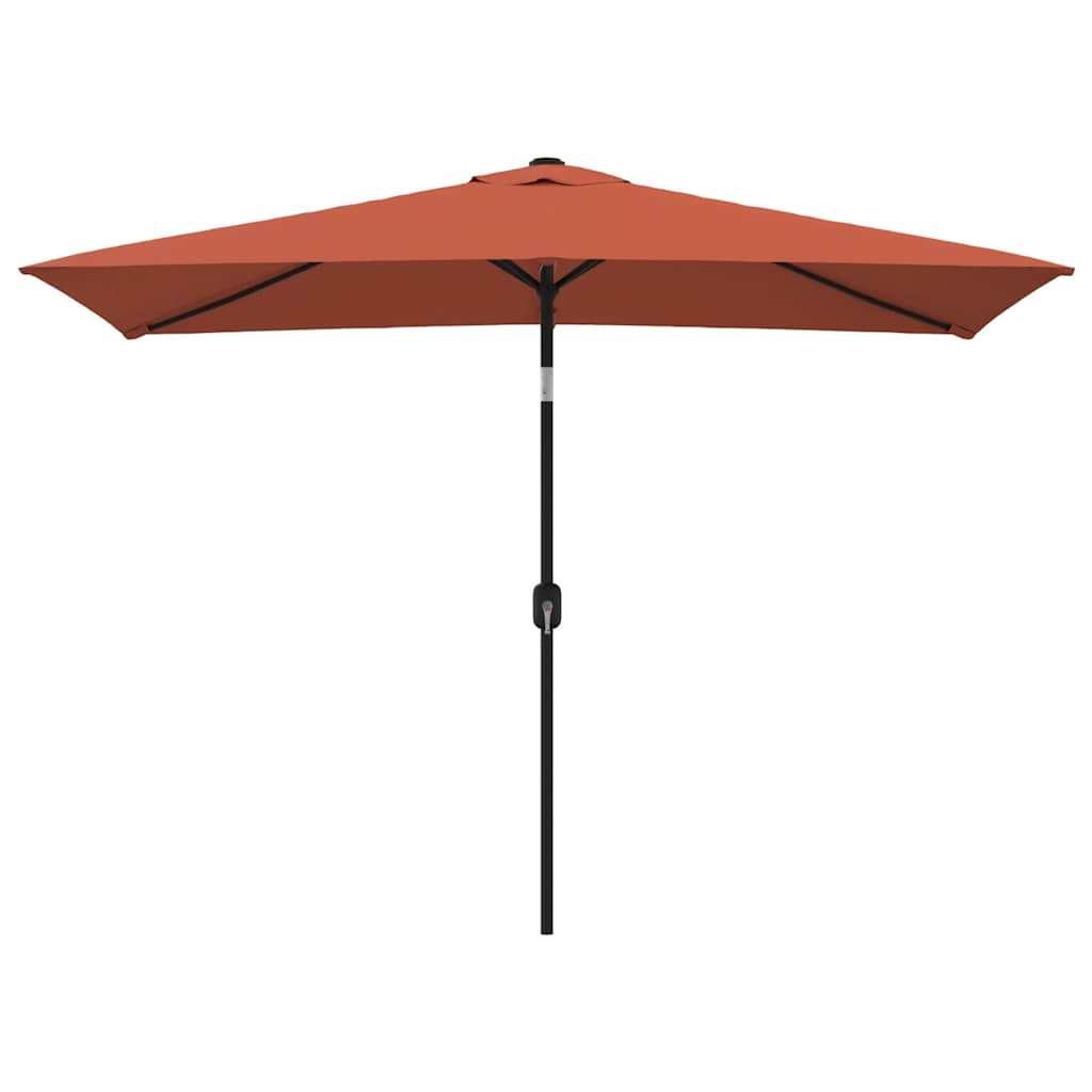 VidaXL Garden Parasol With Metal Pole 300x200 Cm Terracotta