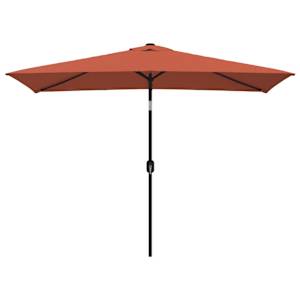 Zahradní slunečník s kovovou tyčí 300 x 200 cm terakotový - obrázek 2