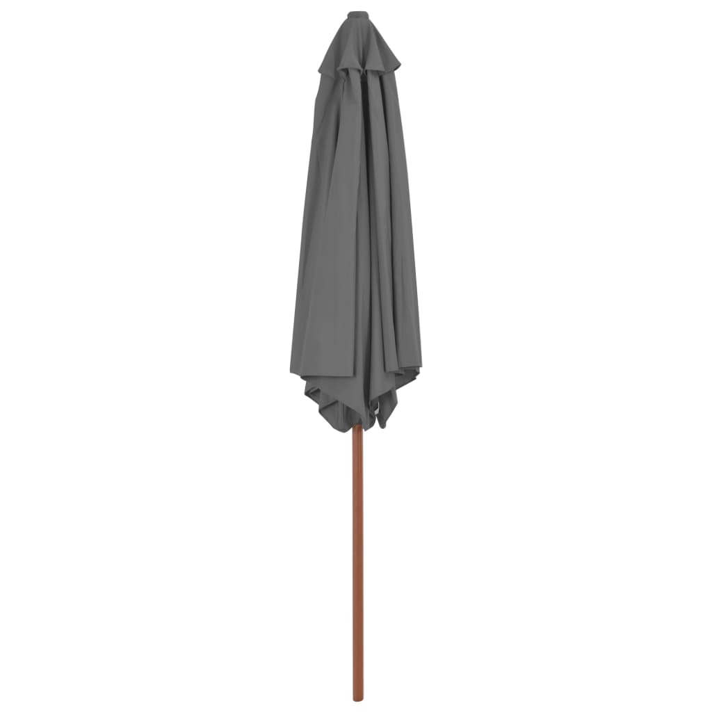 Thumbnail - vidaXL Sonnenschirm mit Holz-Mast 270 cm Anthrazit