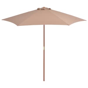 vidaXL p&auml;ikesevari puidust postiga, 270 cm, pruunikashall