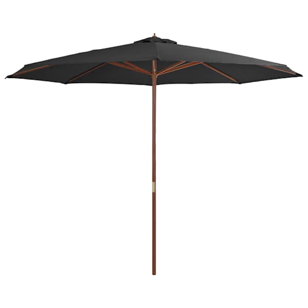 vidaXL p&auml;ikesevari puust postiga 350 cm, antratsiithall