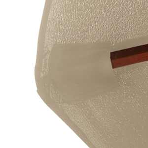 Zahradní slunečník s dřevěnou tyčí 350 cm barva taupe - obrázek 6