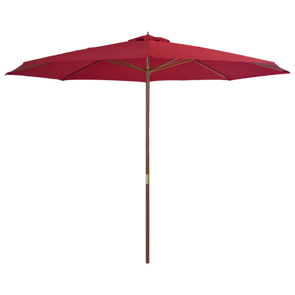 Sonnenschirm mit Holzmast 350 cm Burgunderrot kaufen
