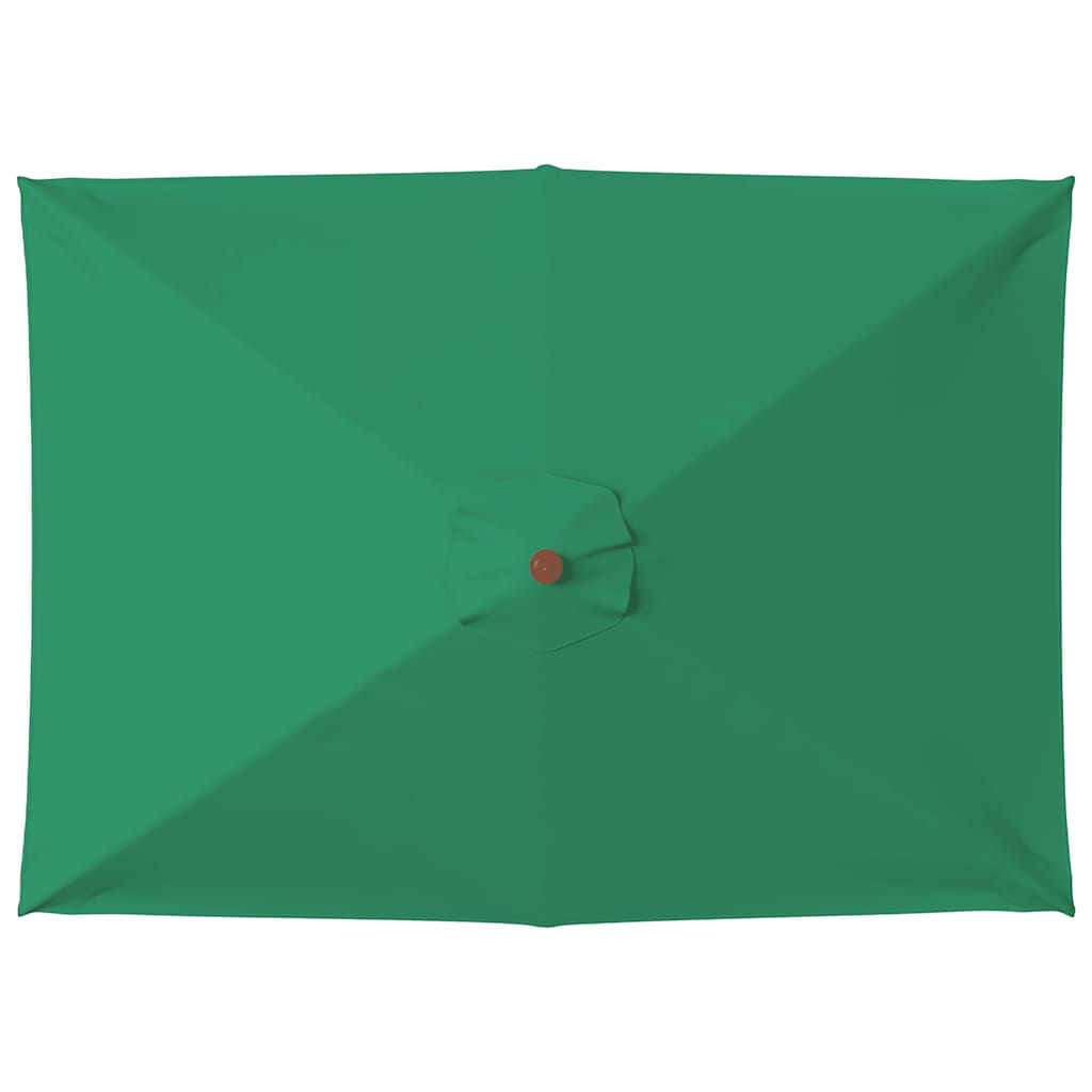 Thumbnail - vidaXL Sonnenschirm mit Holz-Mast 150x200 cm Grün