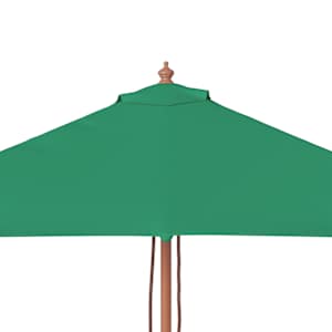 Zahradní slunečník s dřevěnou tyčí 150 x 200 cm zelený - obrázek 6