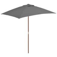 vidaXL Tuinparasol met houten paal