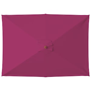 Zahradní slunečník s dřevěnou tyčí 150 x 200 cm bordó - obrázek 4