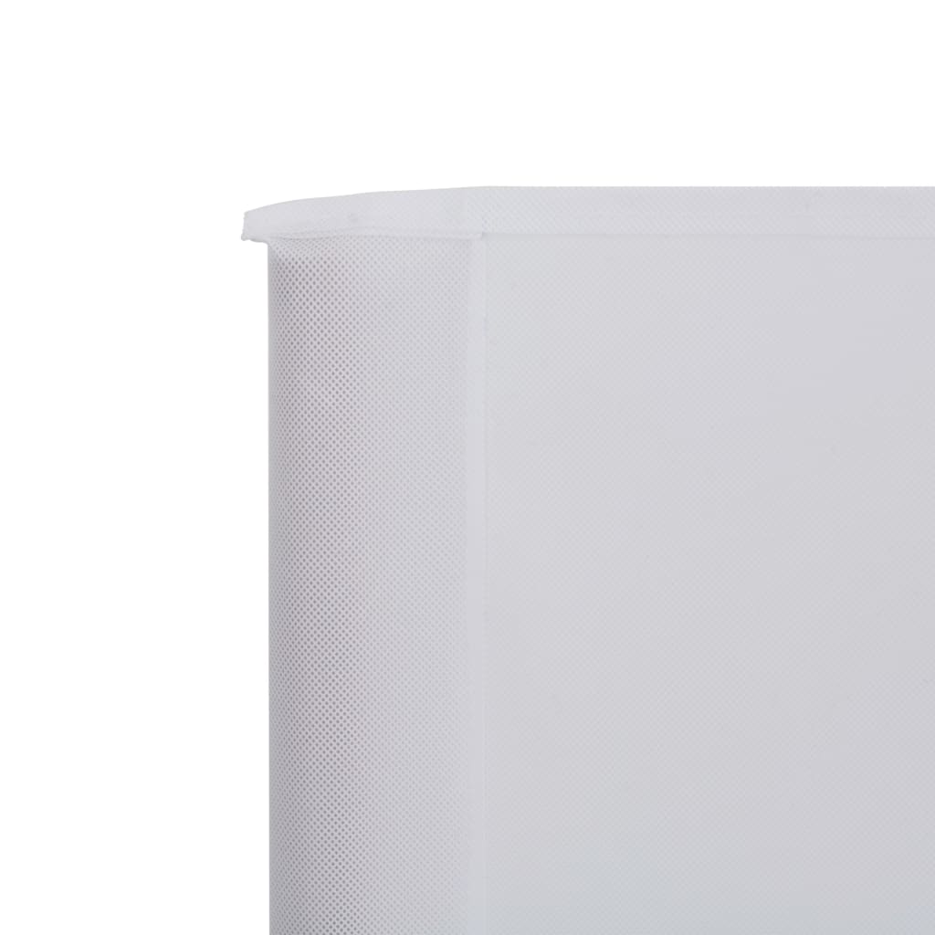 Fehér szövet 3-paneles szélellenző 400 x 120 cm 