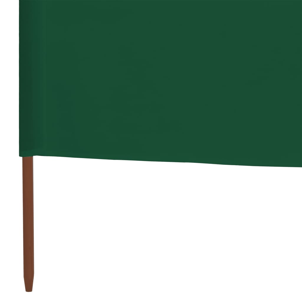 3-teiliges Windschutzgewebe 400 x 120 cm Grün
