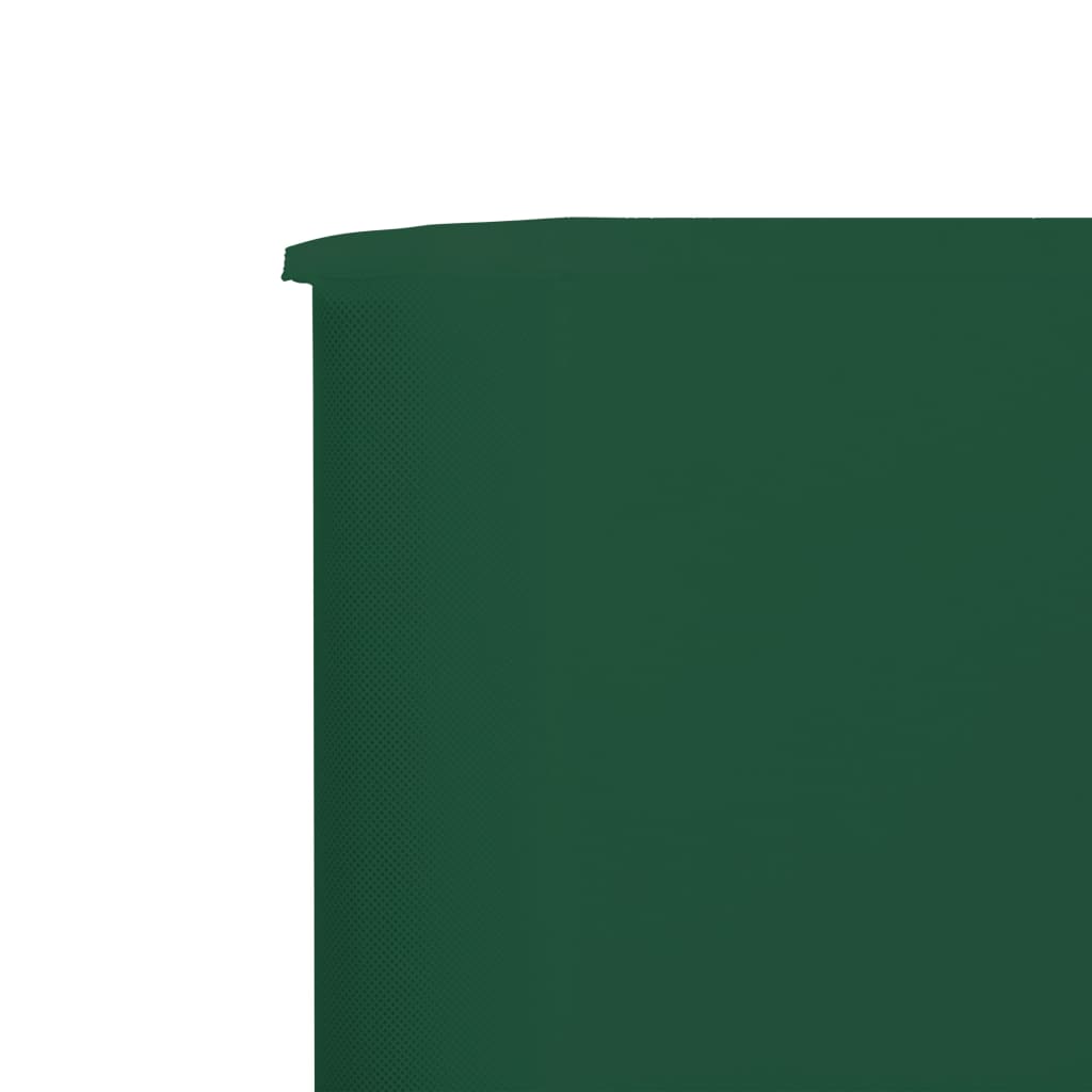 6-teiliges Windschutzgewebe 800 x 80 cm Grün