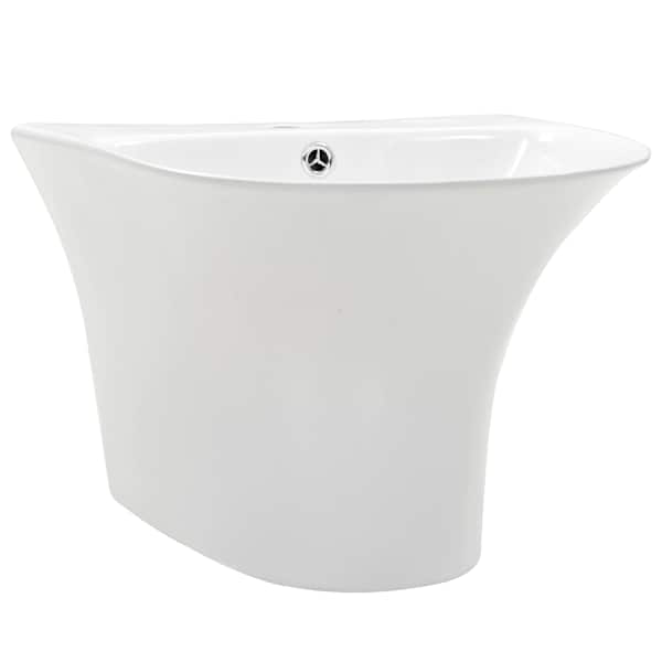 vidaXL Basin Valge 47 x 45 x 37 cm Glaseeritud keraamika
