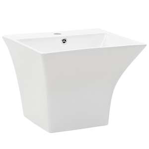 vidaXL seinale kinnitatav keraamiline valamu, valge 500 x 450 x 410 mm
