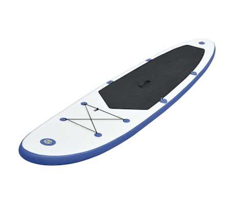 vidaXL Ensemble de planches SUP gonflables Bleu et blanc