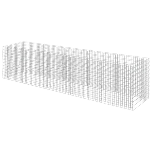 vidaXL gabioon-taimelava, tsingitud teras, 450 x 90 x 100 cm