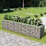  vidaXL horganyozott acél gabion magaságyás 450 x 90 x 100 cm termék 2. képe