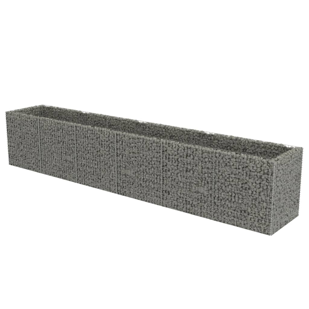 

vidaXL Gabion Raised Bed Galvanized Steel 212.6"x35.4"x39.4"