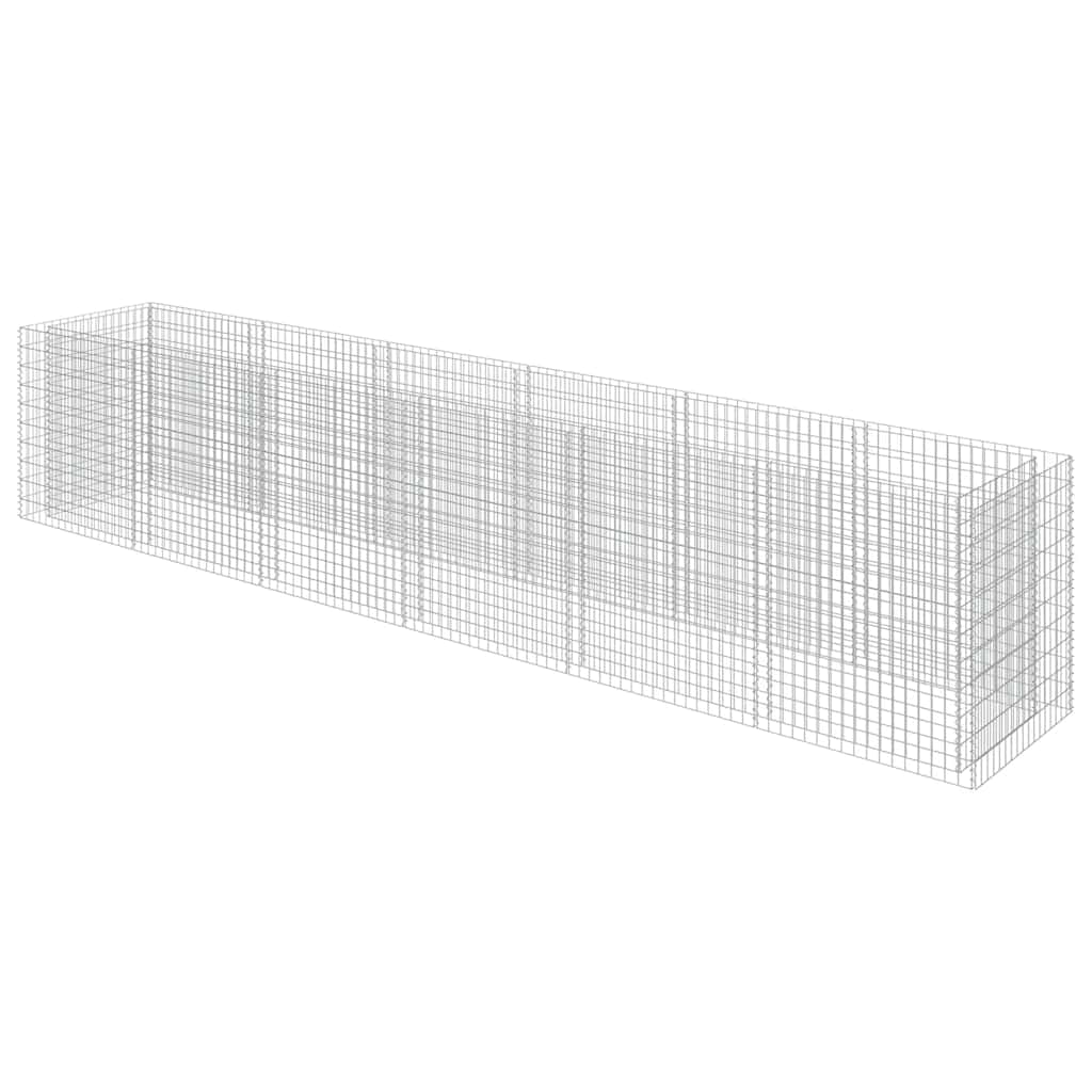 vidaXL Gabionový vyvýšený záhon pozinkovaná ocel 540 x 90 x 100 cm