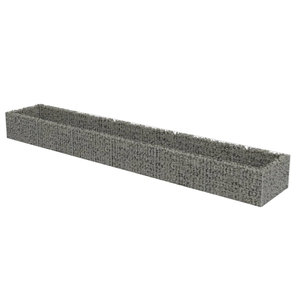 

vidaXL Gabion Raised Bed Galvanized Steel 212.6"x35.4"x19.7"