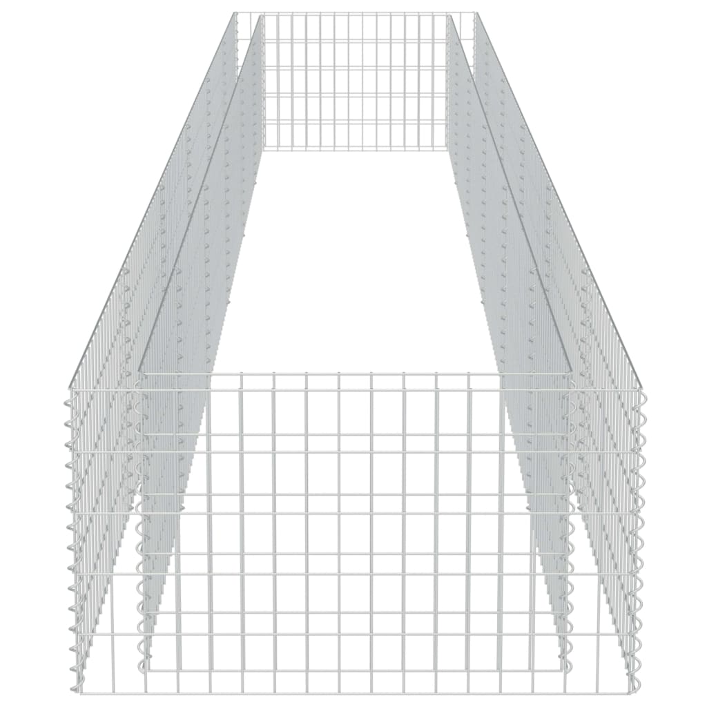 Horganyzott acél gabion magaságyás 540 x 90 x 50 cm 