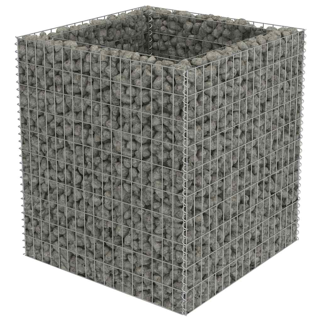 

vidaXL Gabion Raised Bed Galvanized Steel 35.4"x35.4"x39.4"