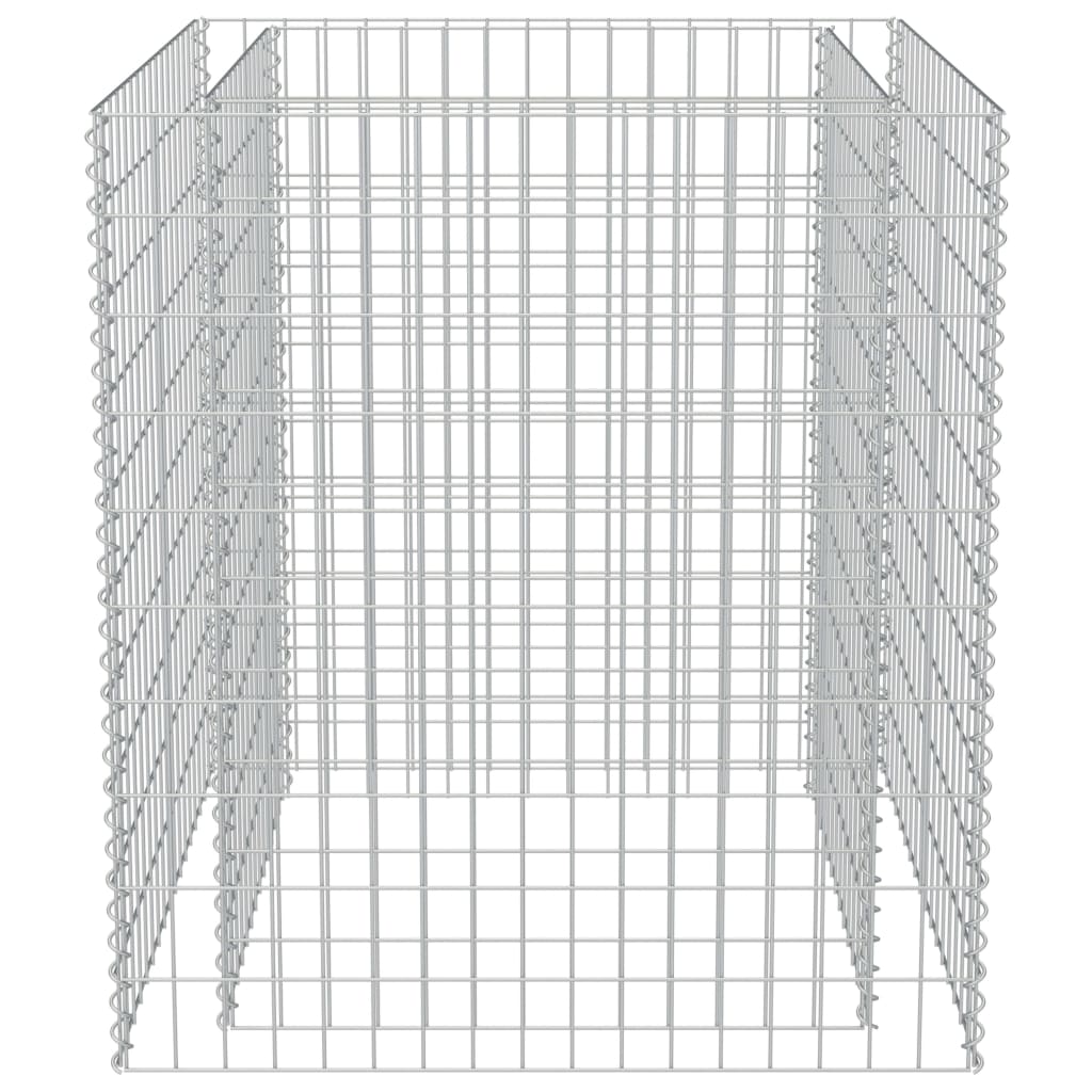 Horganyzott acél gabion magaságyás 90 x 90 x 100 cm 