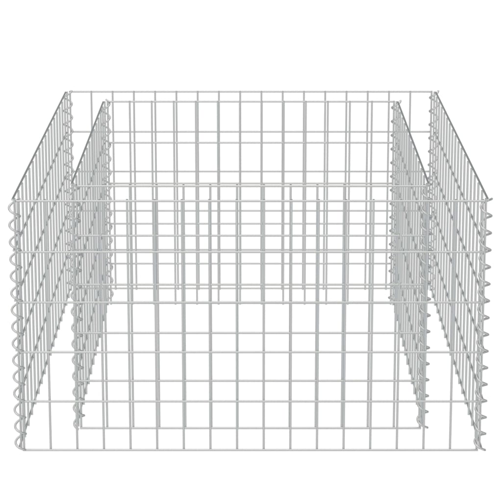 horganyzott acél gabion magaságyás 90 x 90 x 50 cm