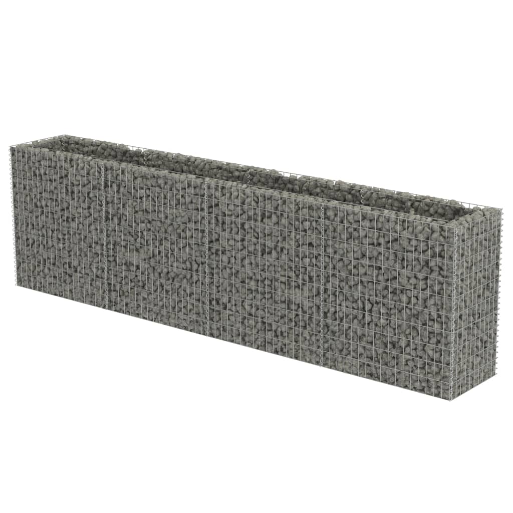 

vidaXL Gabion Raised Bed Galvanized Steel 141.7"x19.7"x39.4"