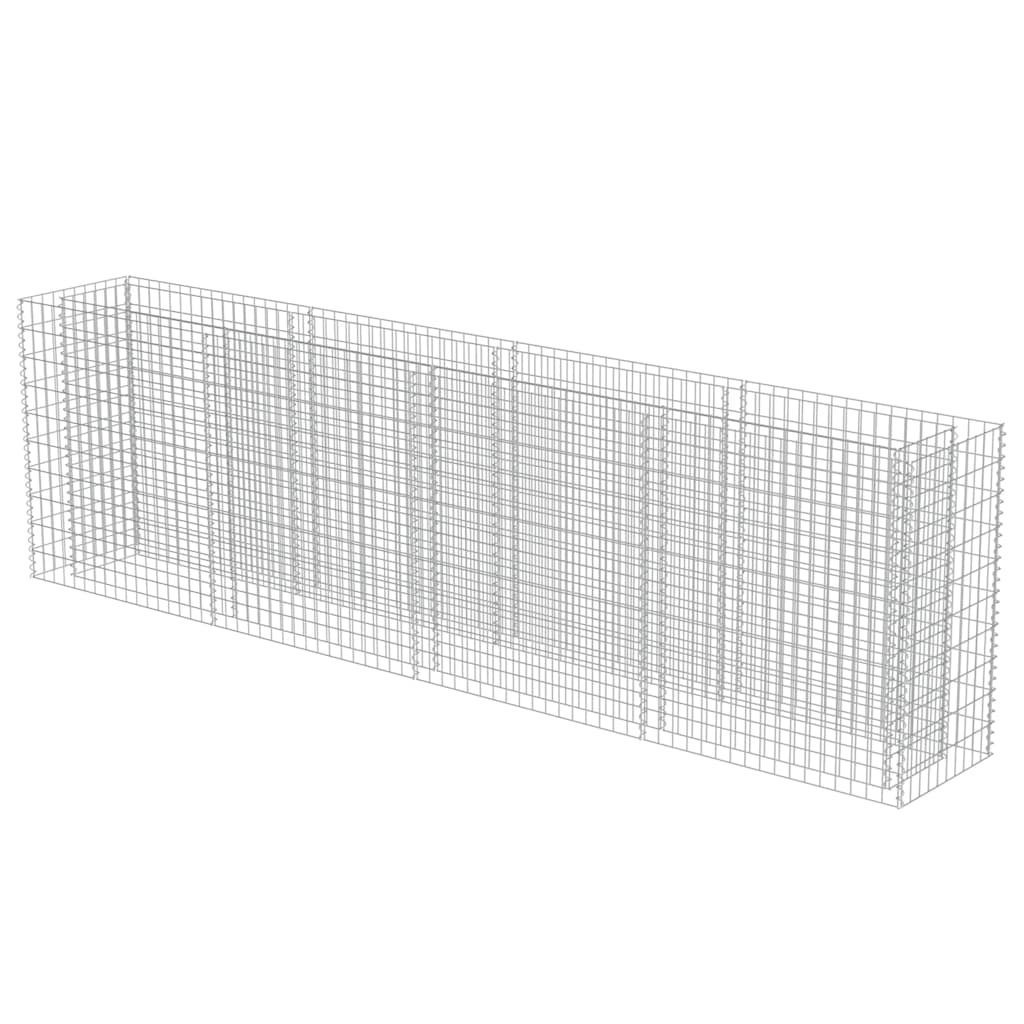 vidaXL Gabion plantenbak verhoogd 360x50x100 cm gegalvaniseerd staal afbeelding
