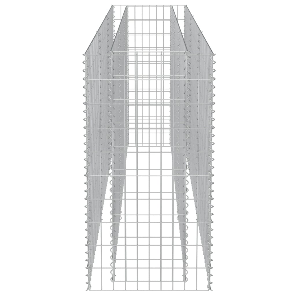  Gabiónový vyvýšený záhon, pozinkovaná oceľ 270x50x100 cm