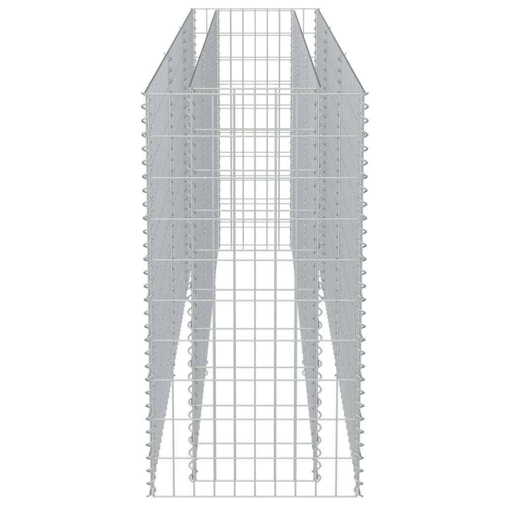 Horganyzott acél gabion magaságyás 270 x 50 x 100 cm 