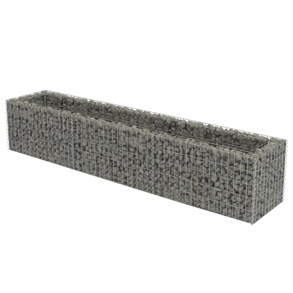 

vidaXL Gabion Raised Bed Galvanized Steel 106.3"x19.7"x19.7"