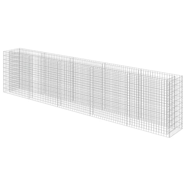 vidaXL gabioon-taimelava, tsingitud teras, 450 x 50 x 100 cm