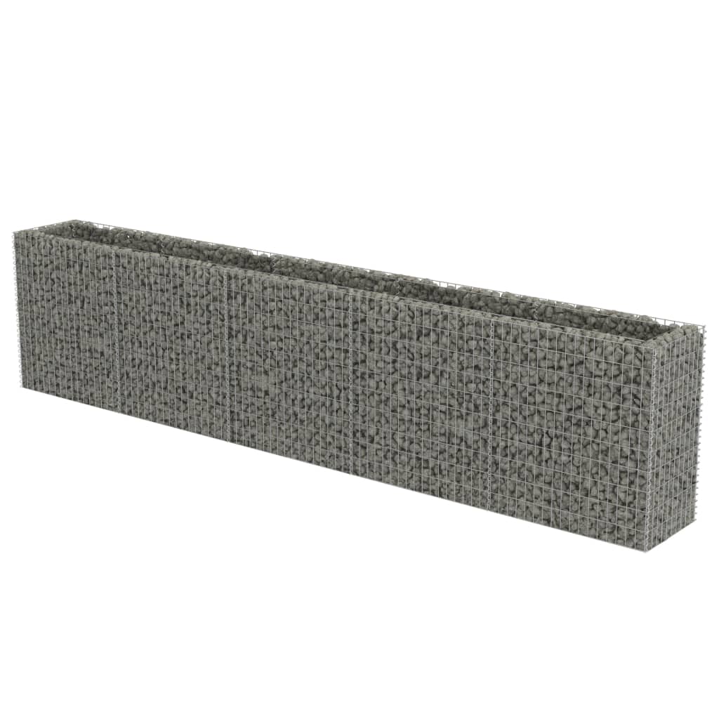 

vidaXL Gabion Raised Bed Galvanized Steel 177.2"x19.7"x39.4"