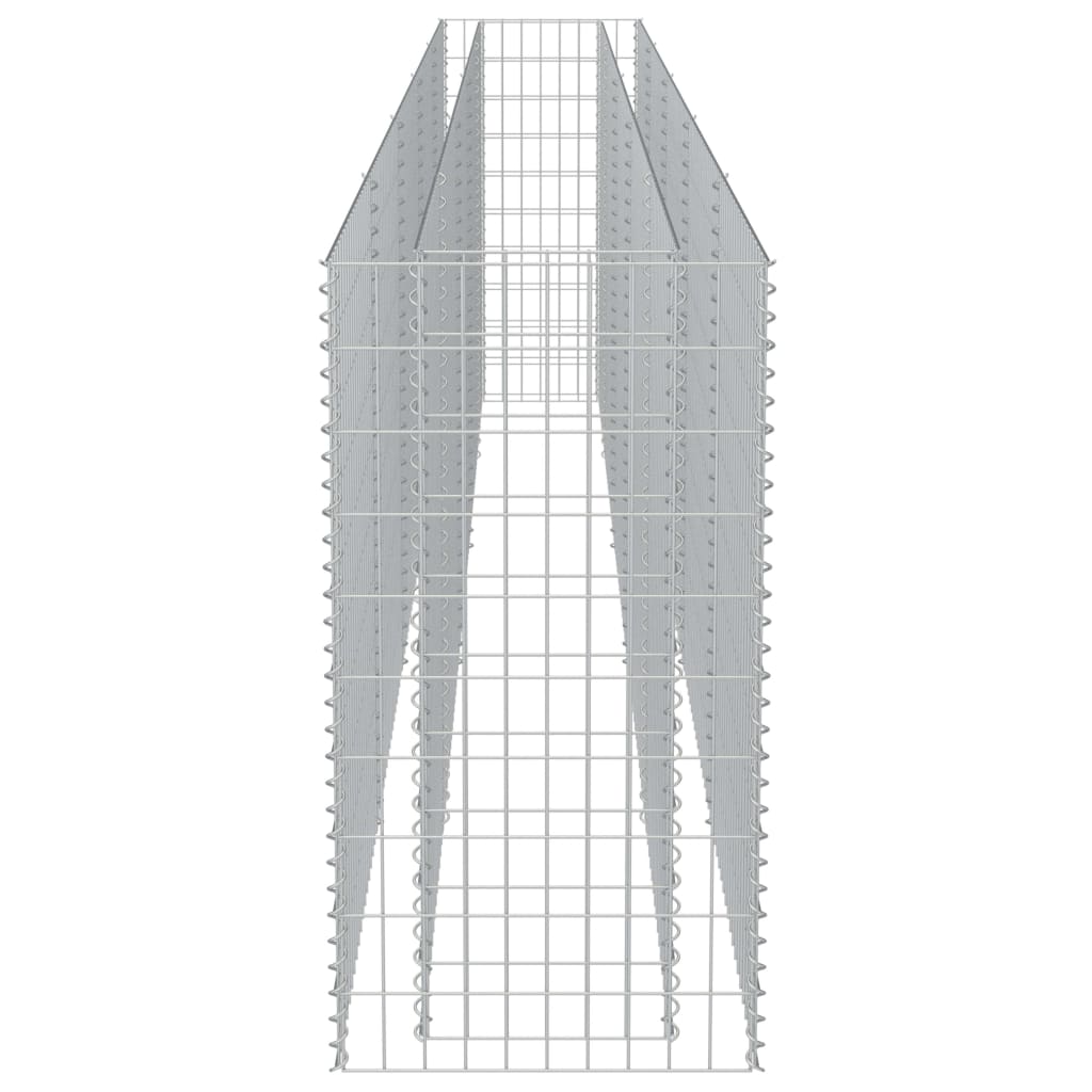 horganyzott acél gabion magaságyás 450 x 50 x 100 cm