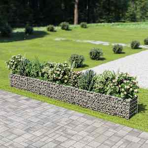 Visoka greda gabion pocinkano jeklo 450x50x50 cm